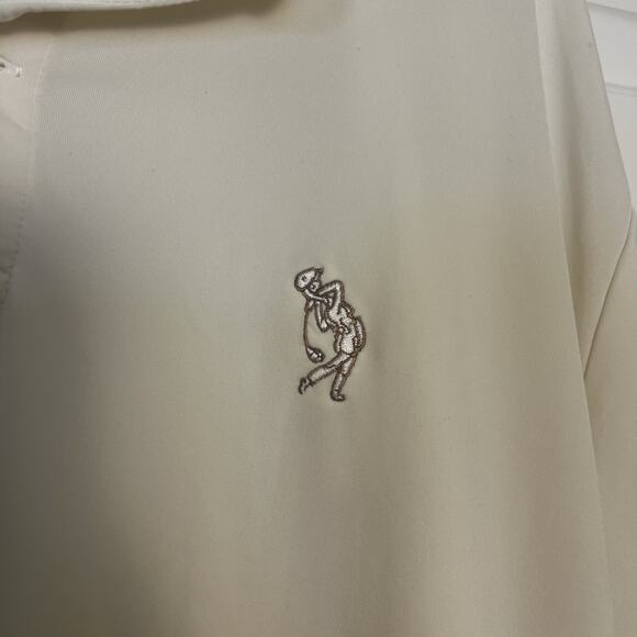 Ralph Lauren RLX Golf Polo Cream Moisture Wicking Sz Large Sporty Outdoors - Picture 4 of 7